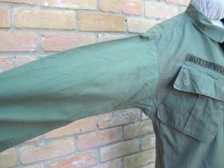 Vintage 1968 Vietnam War SPECIAL FORCES Named US Army Rip Stop Fatigue SMALL 5
