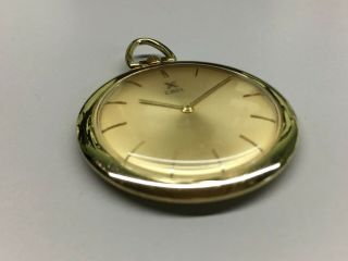 Vintage Ebel Pocket Watch 18k Solid Gold Cal.  97 Great Conditio