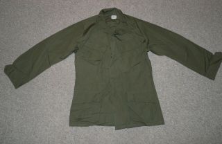 Vietnam War Us Army 3rd Pattern Og Ripstop Poplin Jungle Shirt M/r