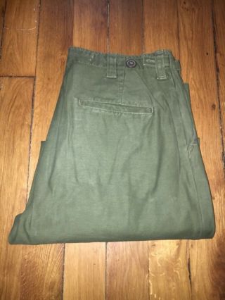 Vintage Us Army M - 43 Trousers Pant Size 34 Olive Drab 1944 Wwii