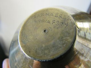 Vintage East Indian Mid Century Atomic Brass Bowl 4