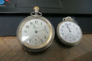 2 Vintage 21 Jewel Rockford Pocket Watches Both Work (railroad)