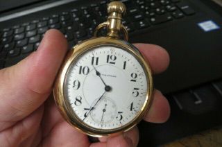 Vintage 23 Jewel Waltham Pocket Watch Gold Filled Case
