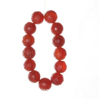 China Wrapped Slurry Red Agate Hand - carved Pretty Vogue Hand Chain Bracelet 玛瑙手链 4