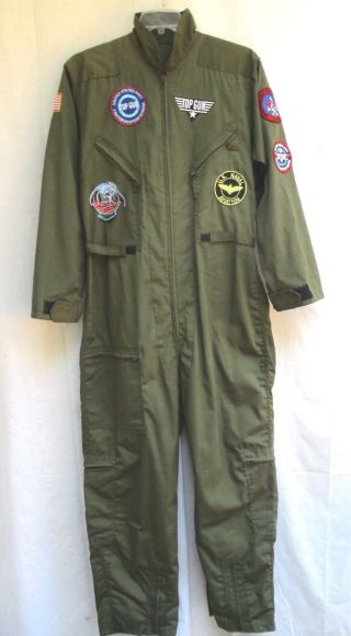 Maverick.  Top Gun.  Flight Suit.  Aviator.  Sz M/l