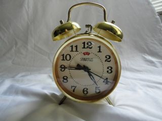 Vintage brass alarm clock by Spartus,  looks great and like a champ 4