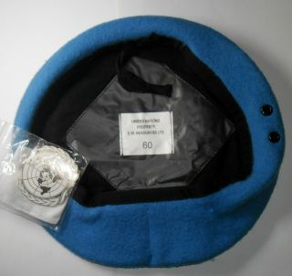 United Nations Light Blue Beret Cap Hat Military Special Forces
