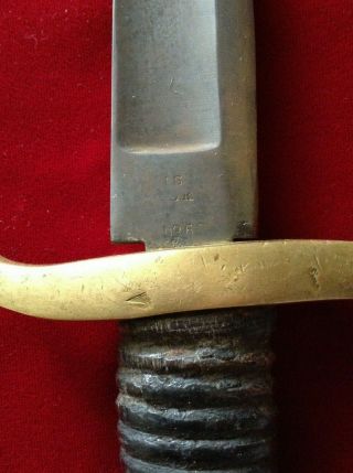 Rare 1862 Ames Confederate Civil War Bowie Knife 8