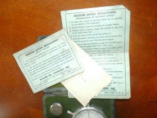Vintage Antique Hasler Bern Switzerland Speed Indicator Tool Serial No.  116207 2