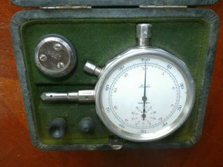Vintage Antique Hasler Bern Switzerland Speed Indicator Tool Serial No.  116207 3