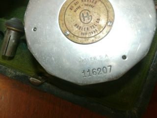 Vintage Antique Hasler Bern Switzerland Speed Indicator Tool Serial No.  116207 5