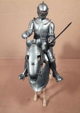 Vintage Marx Toy Silver Knight Sir Stuart Of The Noble Knight Series Action