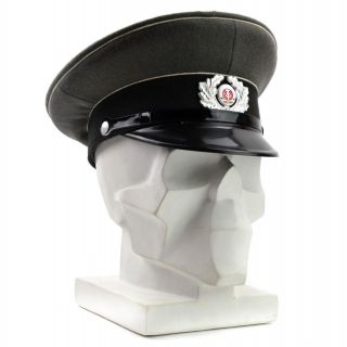 German Nva Army Visor Hat.  Grey East German Military Peaked Cap
