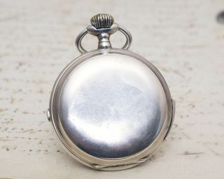 REPEATER & CHRONOGRAPH Antique QUARTER REPEATING Solid silver Pocket Watch 4