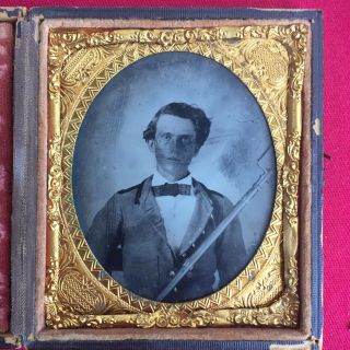 Civil War Confederate 1/6 Plate Tintype