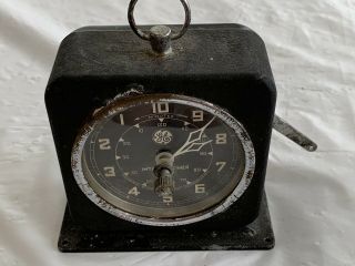 Antique Mid Century G.  E.  Clock Co Mechanical X Ray Interval Timer