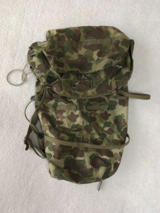 Ww2 Tropical Rucksack Bag M1942 “duck Hunter” Camouflage Unissued Rare