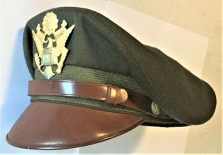 Wwii Us Army Air Corps Aaf " Bancroft Flighter " Named Crusher Cap Minty Sz 7 3/8