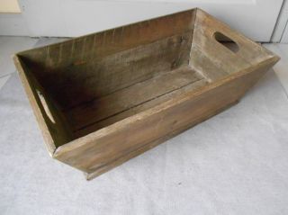 Vintage French Primitive Wood Crate Box Planter
