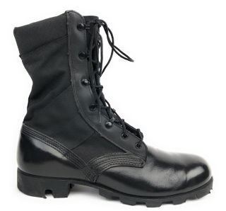 Euc Black Vintage Military Spike Protective Combat Boots Size Us 10.  5 R (j4 - 97)