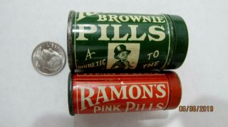 2 Vintage Medicine Tins,  Ramon 