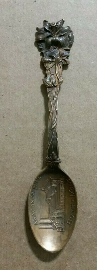 Anaconda Copper Mine,  Butte,  Mt. ,  Souvenir Spoon,  1900 
