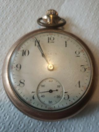Antique 18s Elgin B.  W Raymond 15 Jewel Rail Road Pocket Watch.  1881