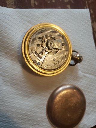 Antique 18s Elgin B.  W Raymond 15 jewel Rail Road pocket watch.  1881 5