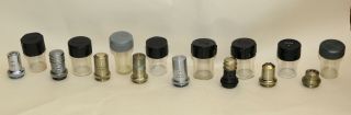 14 X Modern Objective Lens In Cans For Microscope.