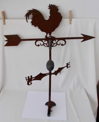 Old Rooster Weathervane Rusty Needs Restored Old And Rare