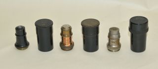 3 X Objective Lens In Cans For Brass Microscope - Watson