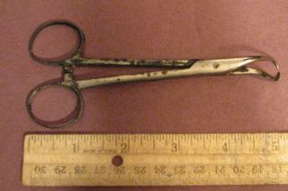 Vintage Old Medical Instrument Tool Forceps Tweezers 4