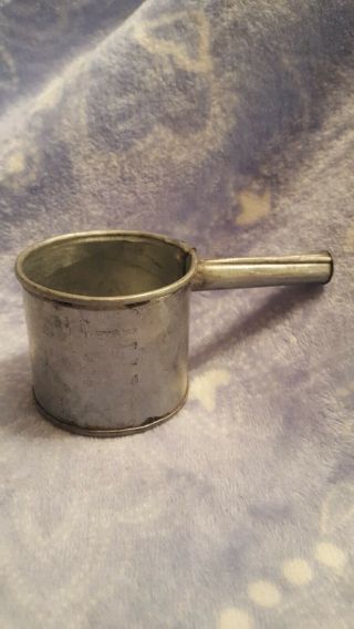 Antique Primitive Tin Cup With Long Handle