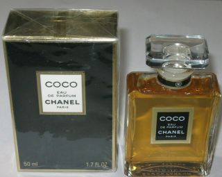 Vintage Perfume Bottle & Box Chanel Coco Edp 50 Ml 1.  7 Oz Sealed/full/new
