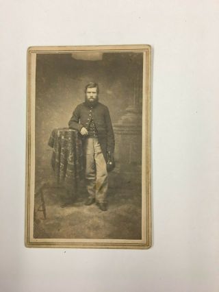 Identified Cdv Of Henry Harris 2nd Pennsylvania Volunteers Company H Civil War