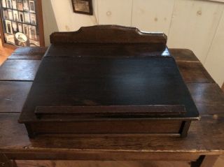 Antique Table Top Lap Desk For Guest Book