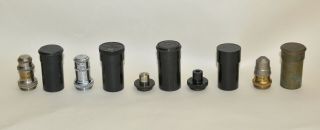 5 X Objective Lens In Cans For Brass Microscope - Zeiss