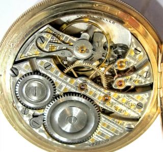 Stunning - Running - 16s Illinois 17j - Tutone - Gr 305 Gf Pocket Watch (r857)