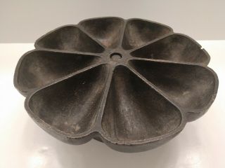 Vintage Antique Cast Iron STAR NAIL CUP Industrial Lazy Susan 8 - Cup Caddy 1900s 3