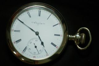 1901 Elgin 16s 15j Gr 247 Model 6 Hunting 3 - Finger Bridge Pocket Watch