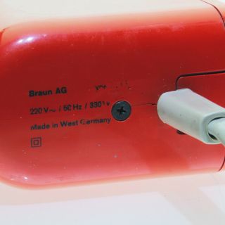 Vintage Braun HLD 4 Red Hair Dryer - Dieter Rams 1970 - 2