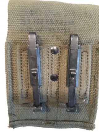 45 ACP Magazines (2) With Military Surplus Belt Holder 7