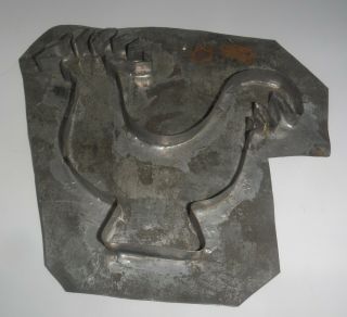 Large Antique Primitive Cookie Cutters Mold - Rooster