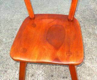 Vintage Cushman Colonial Creations VT Hard Rock Maple 4125 Crown Back Chair 3