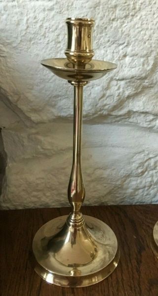 Antique Art Nouveau Brass Candle Sticks 2