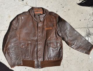 Vintage Type A - 2 Leather Jacket.  Named & Documented.  Xiii Fighter Command.  Wow