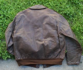 Vintage Type A - 2 Leather Jacket.  Named & Documented.  XIII Fighter Command.  WOW 5