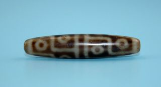 53 11 mm Antique Dzi Agate old 12 eyes Bead from Tibet 2