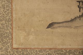 JAPANESE HANGING SCROLL ART Painting Sansui Landscape Asian antique E7568 5