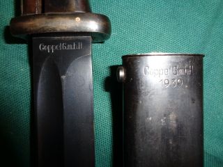 Ww2 German Early K98 Bayonet - Coppel G.  M.  B.  H.  1939 - Match S